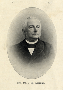 105468 Portret van prof.dr. G H. Lamers, geboren 1833, hoogleraar in de theologie aan de Utrechtse universiteit ...